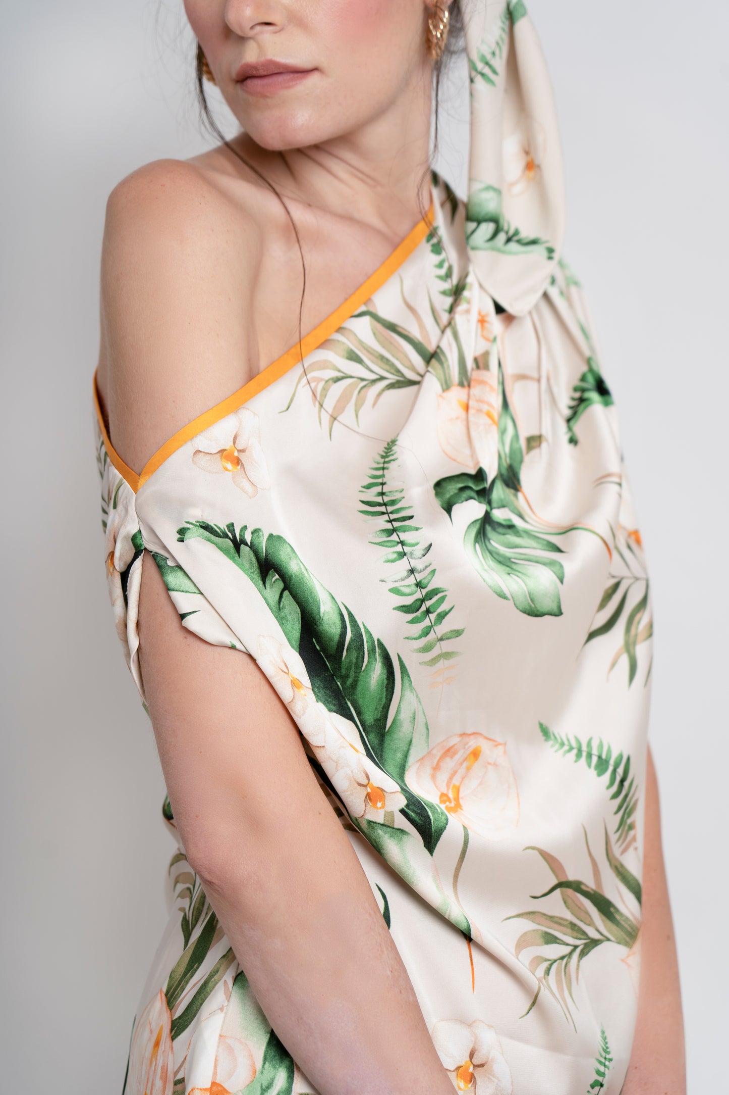 White Tropical Dress