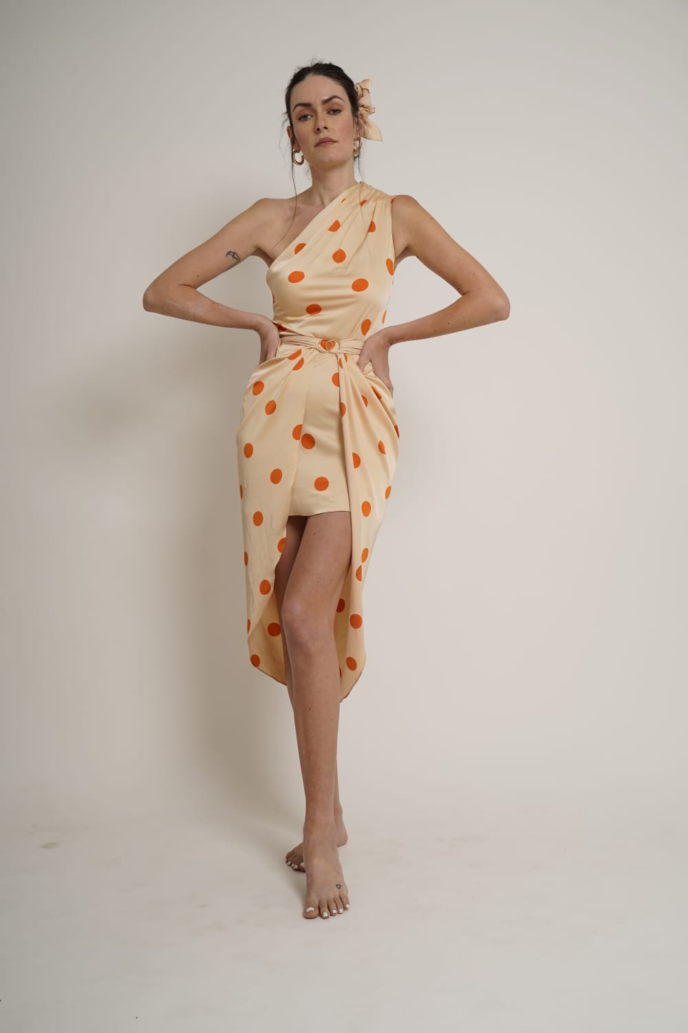 Orange Polka Coord set