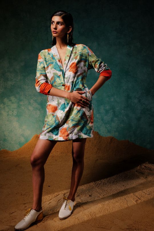 MINT BLAZER DRESS