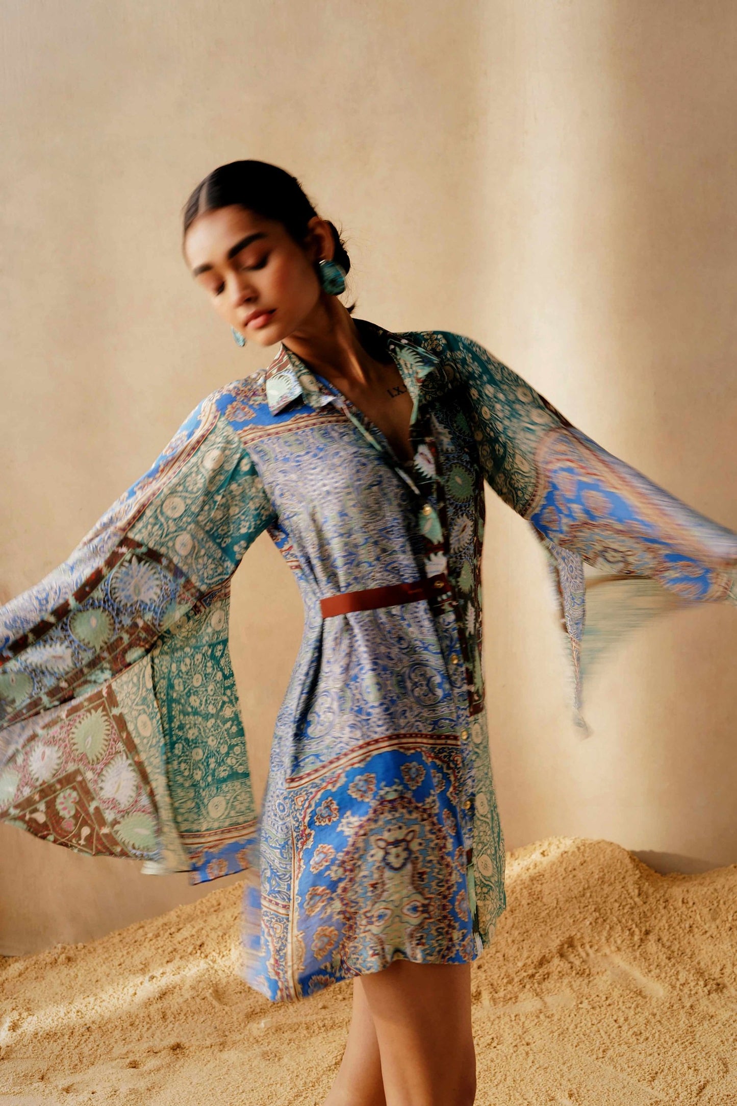 Iridescent Paisley dress