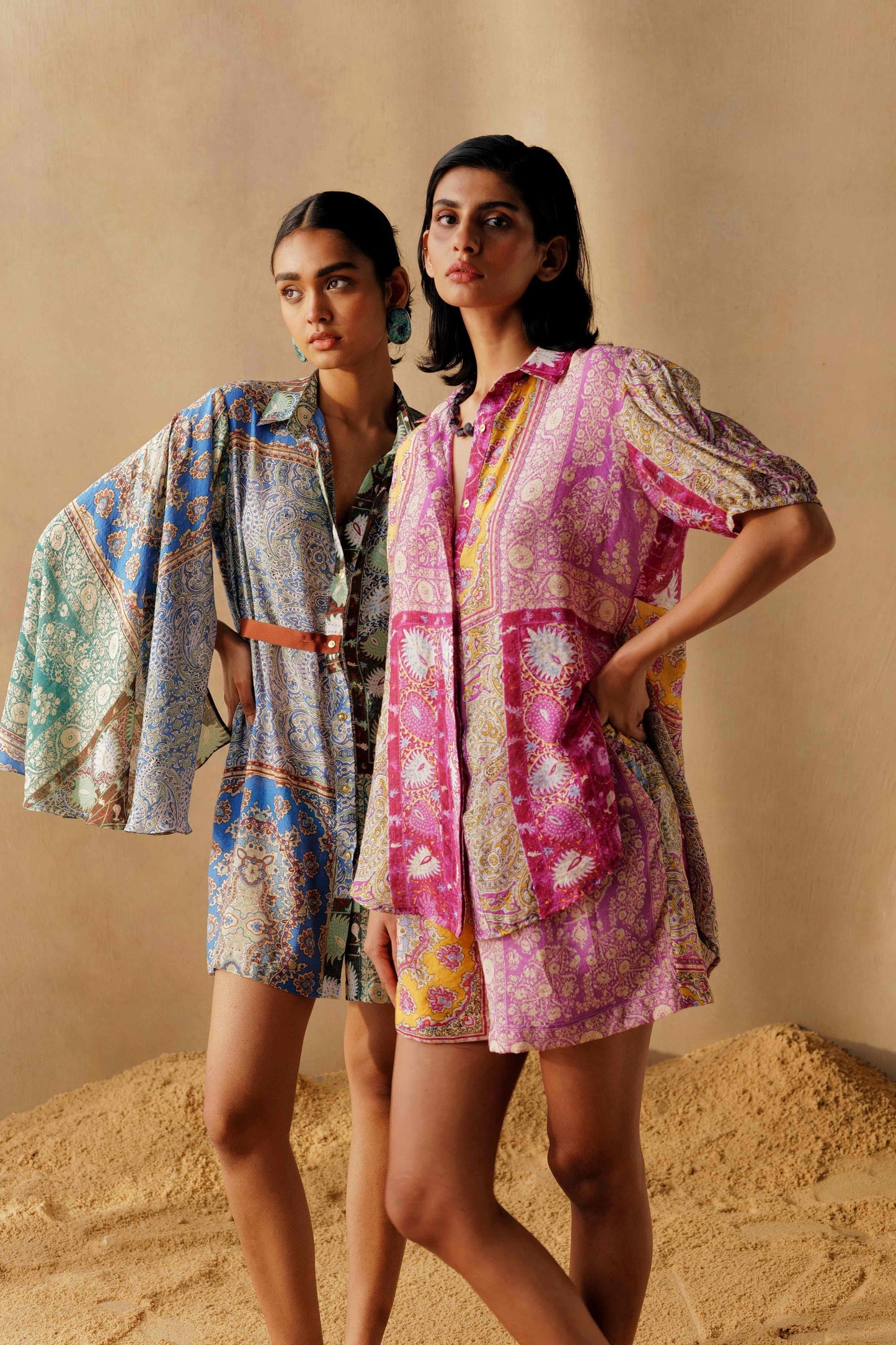 Iridescent Paisley dress