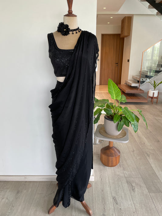 MARA BEADWORK DRAPED SAREE