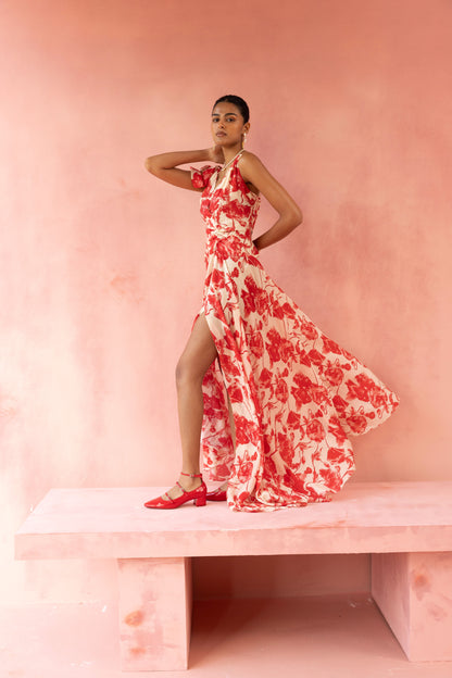 La Rouge fluid Dress