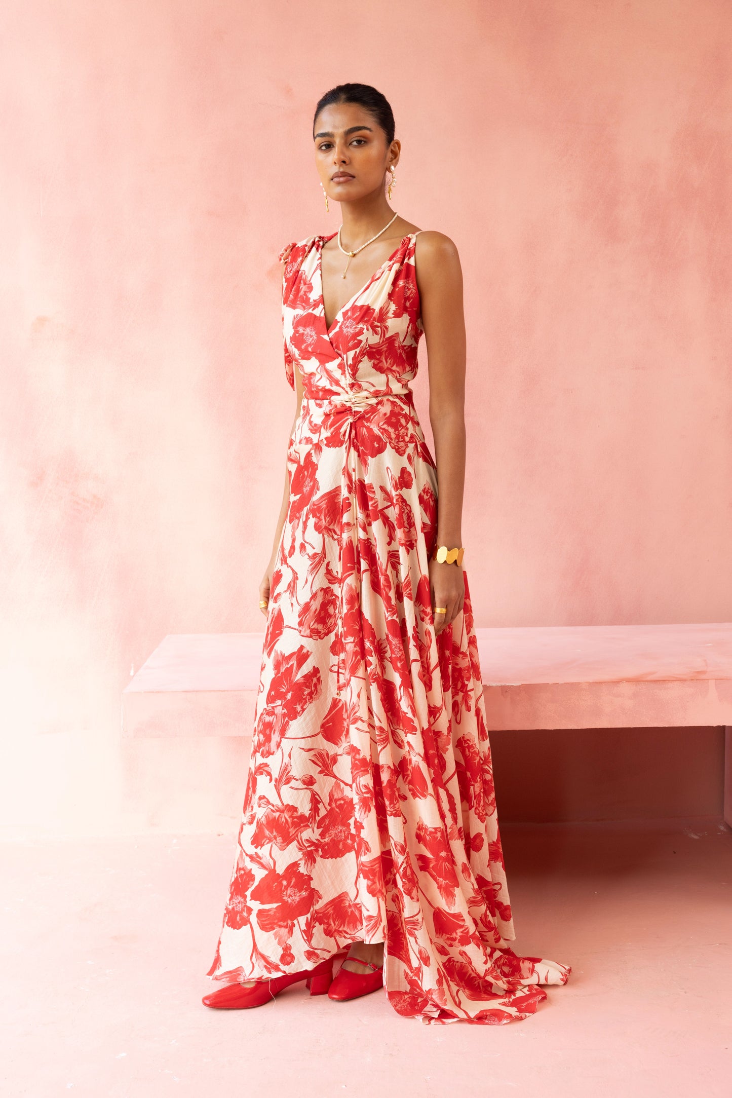 La Rouge fluid Dress