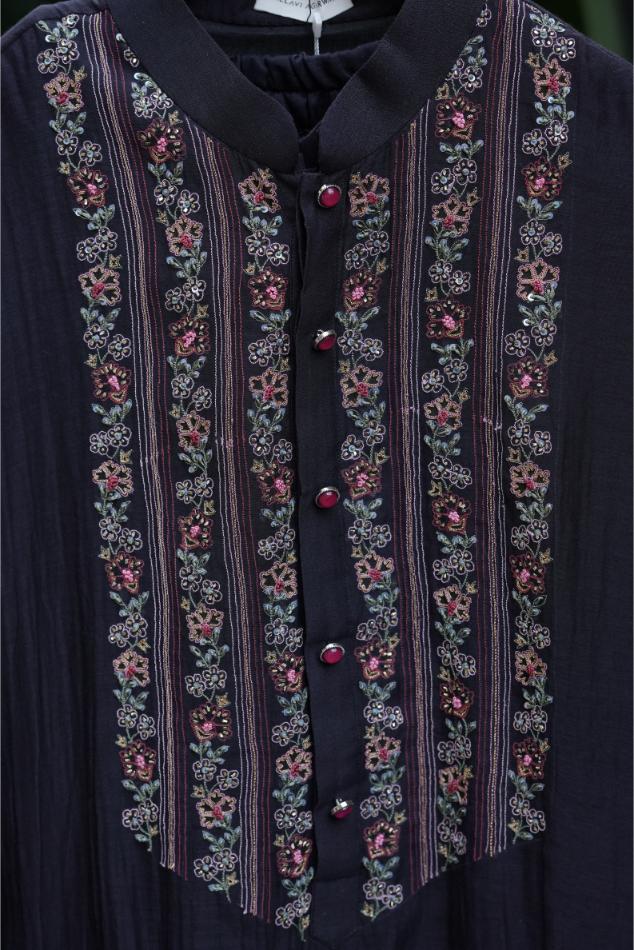 Floral Motif Kurta + Pants