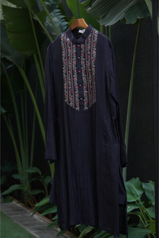 Floral Motif Kurta + Pants