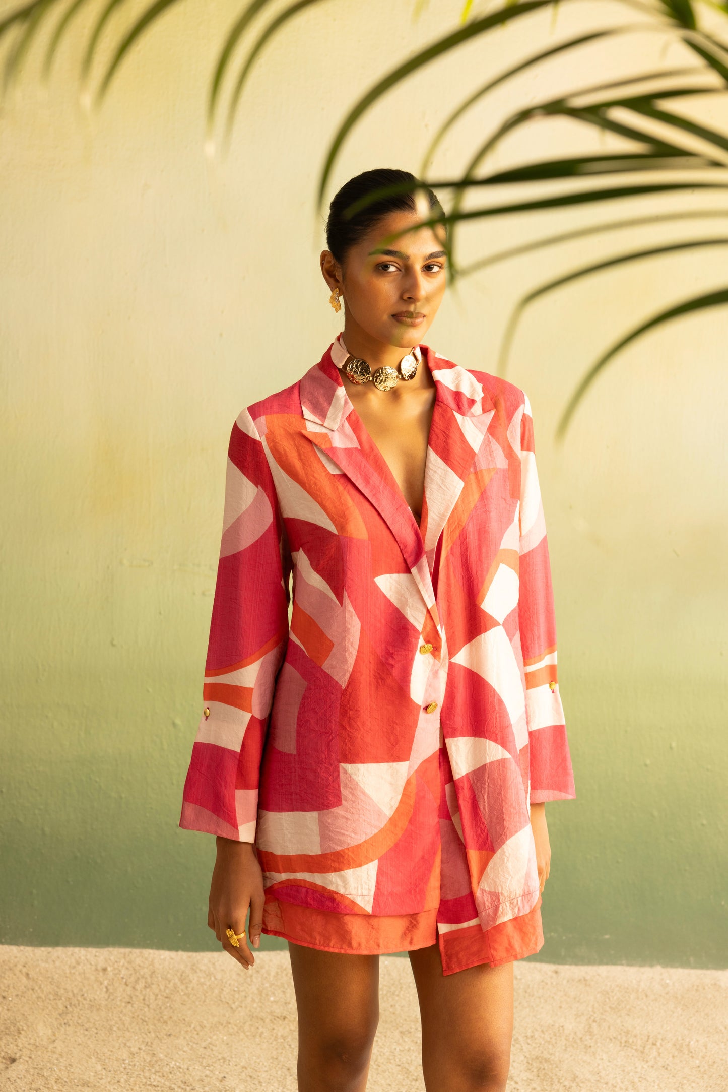 Terra Blush Blazer Dress