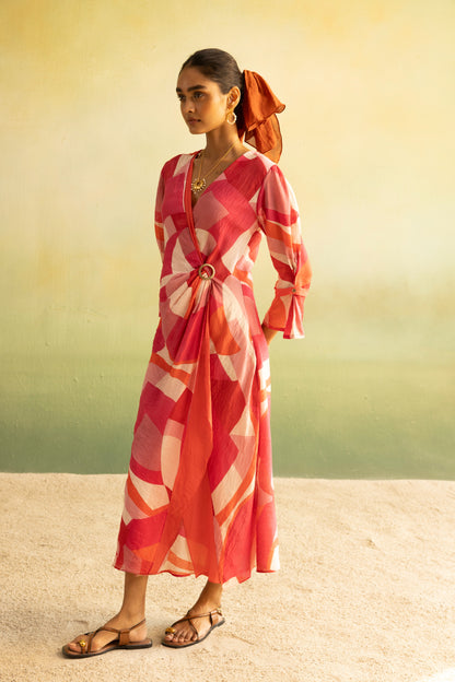 Terra Blush Fluid Dress