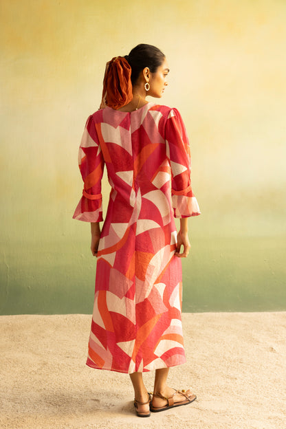 Terra Blush Fluid Dress