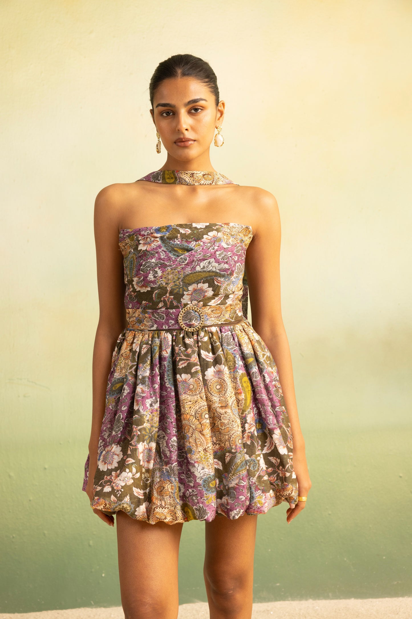 Mulberry Paisley Tube Dress