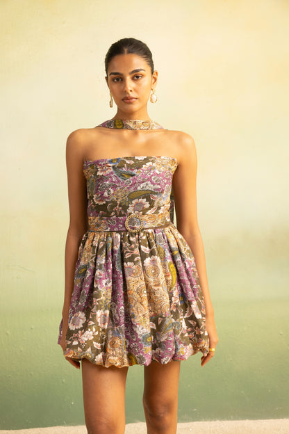 Mulberry Paisley Tube Dress