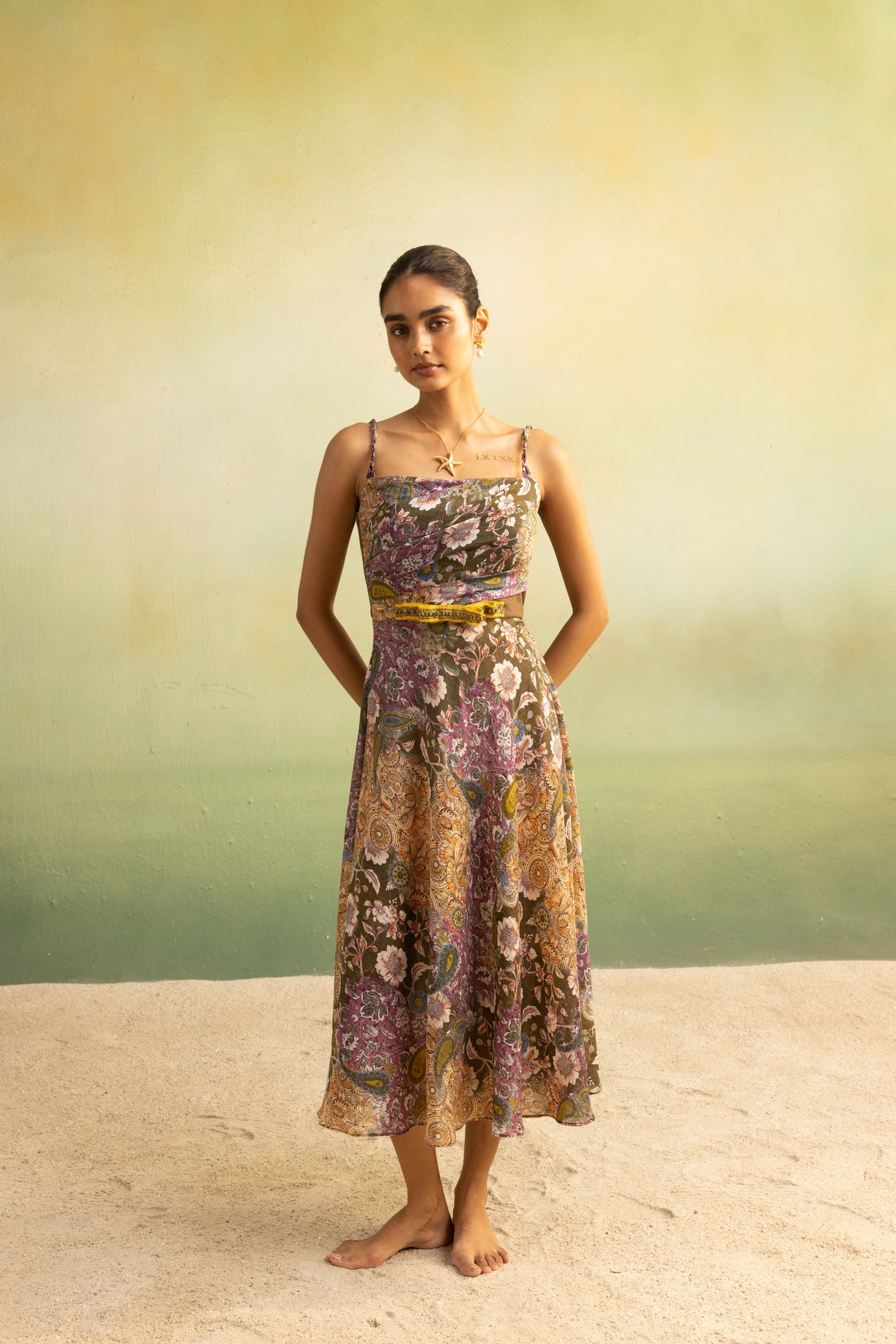 Mulberry Paisley Flow Dress
