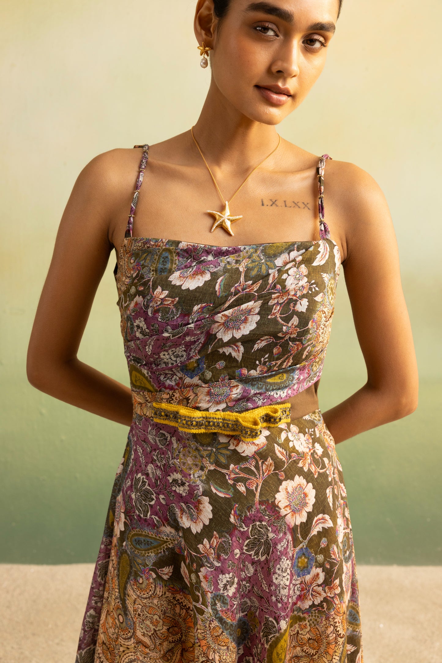 Mulberry Paisley Flow Dress