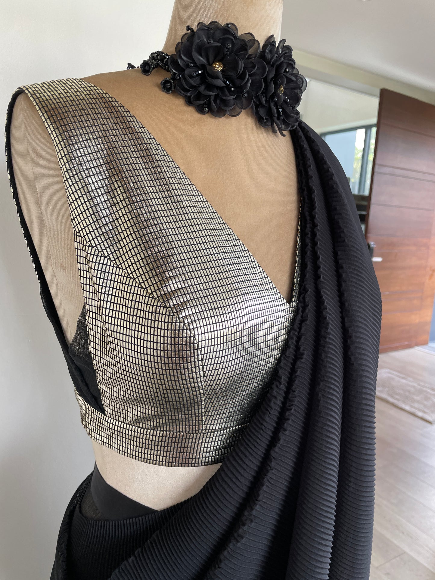 METALLIC BLOUSE SAREE