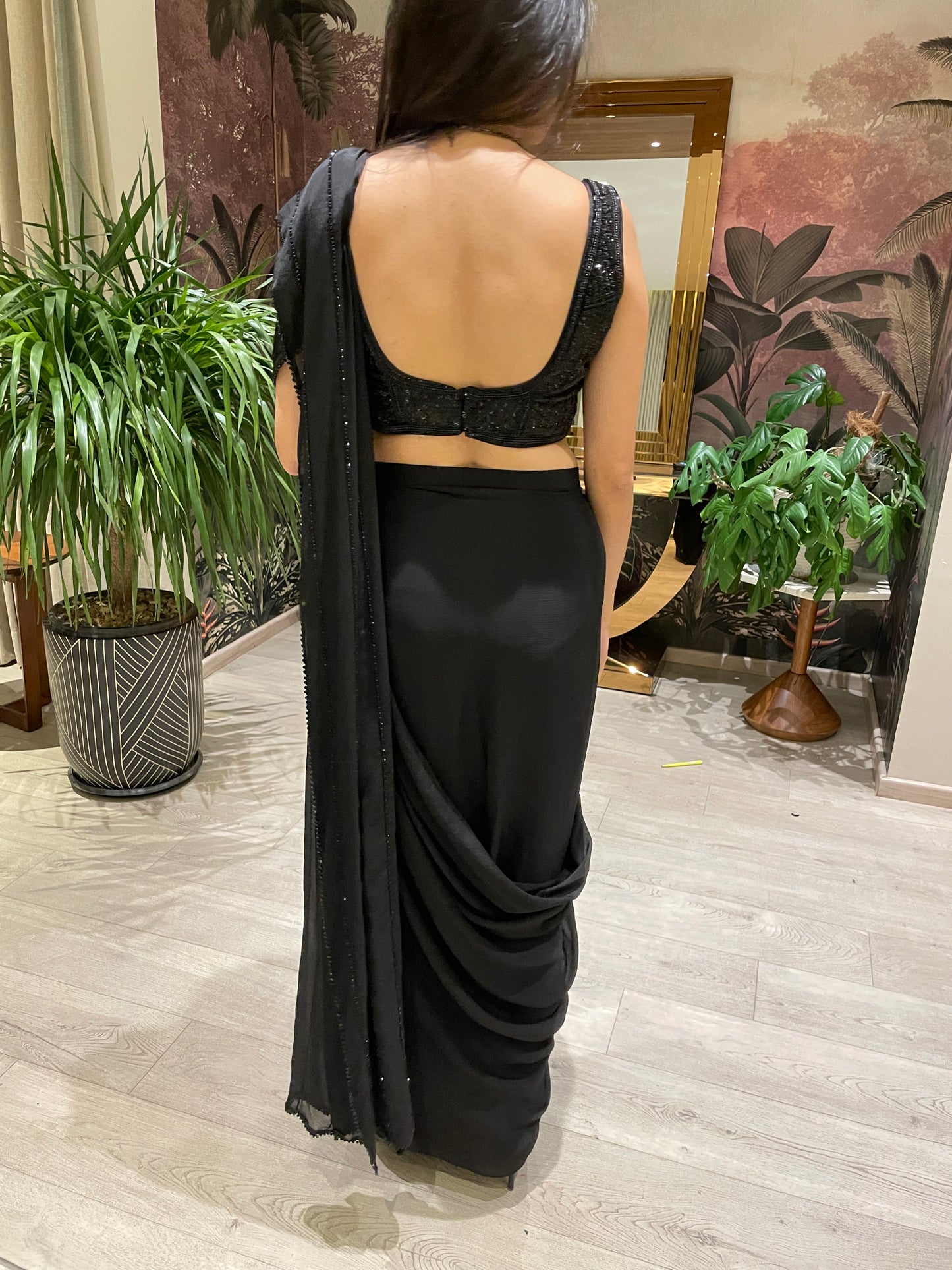 MARA BEADWORK DRAPED SAREE