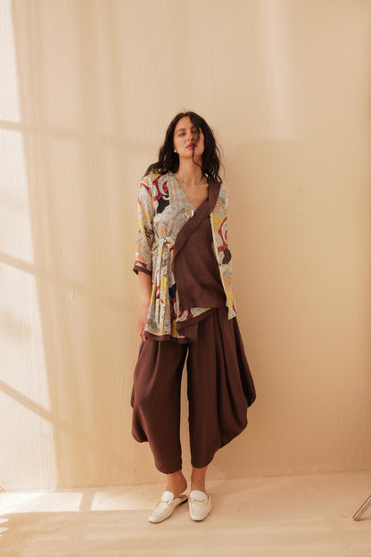 Erina Wrap Tunic Set