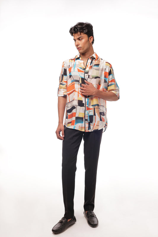 Tangerine Shirt & Mateo Black pants