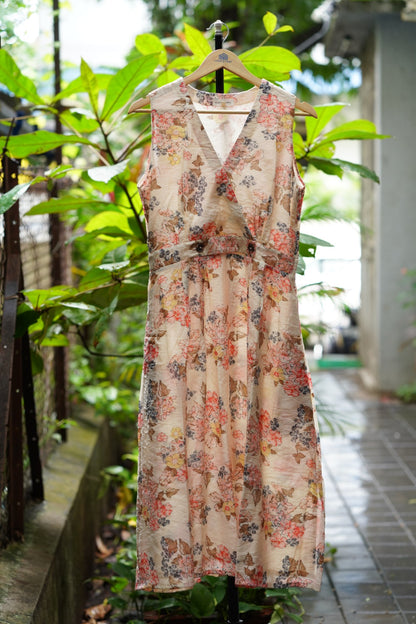 Offwhite floral dress