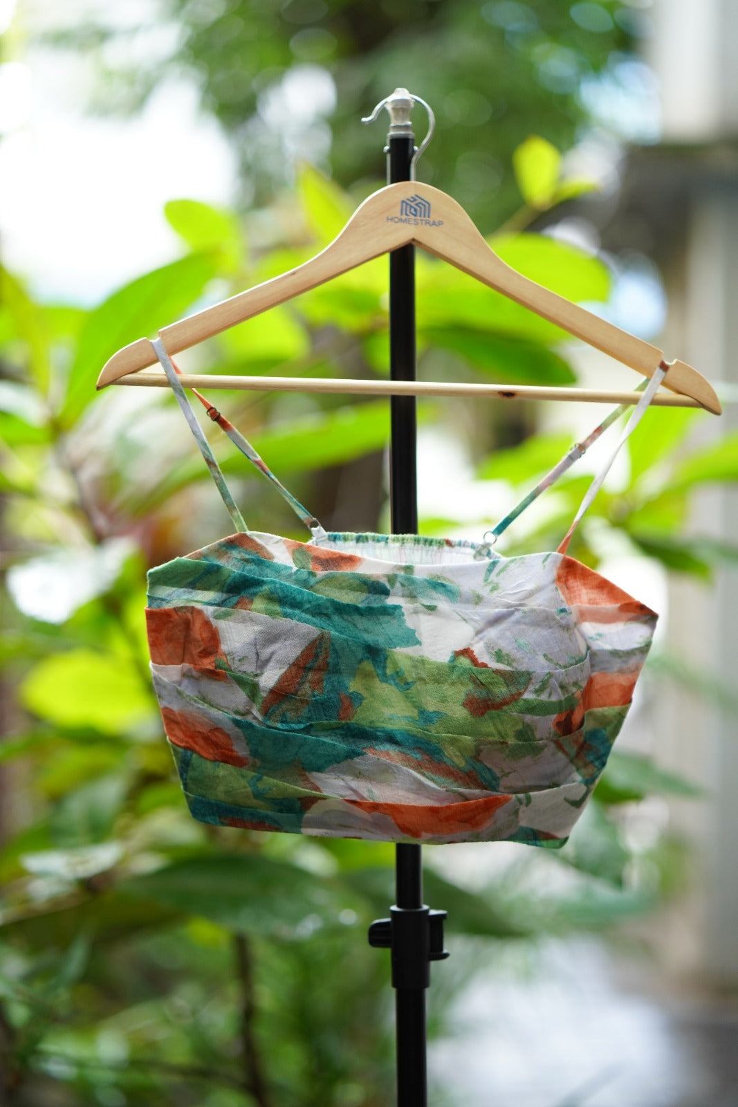 Mint Bustier and Warparound Skirt