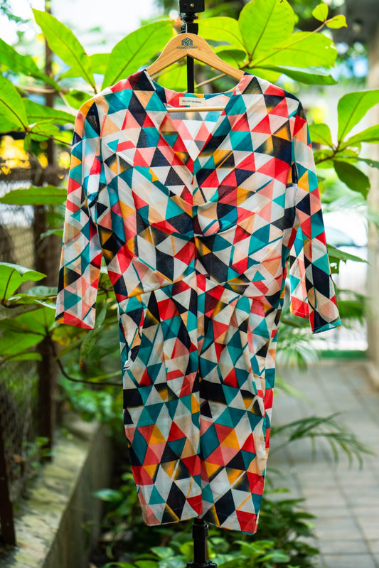Vivid geometry dress