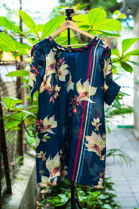Blue bloom dress