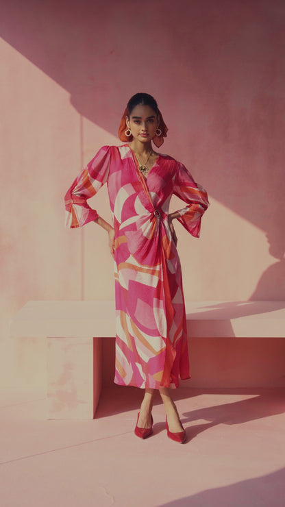 Terra Blush Fluid Dress