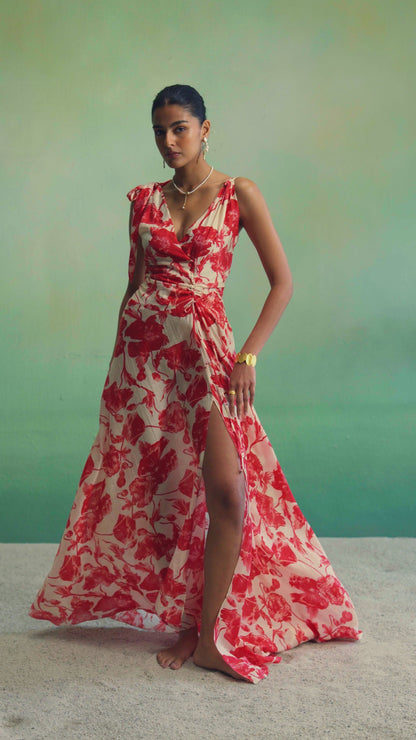 La Rouge fluid Dress