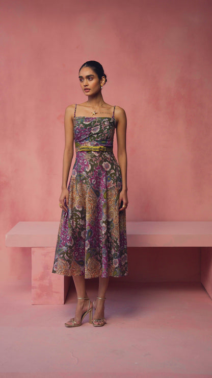 Mulberry Paisley Flow Dress
