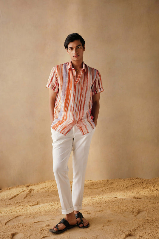 Amer shirt & Mateo White pants