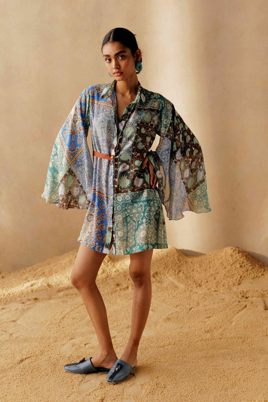 Iridescent Paisley dress